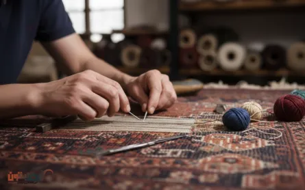 دوره پیشرفته رفوگری قالی